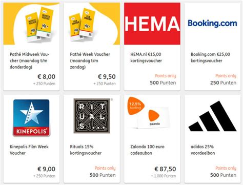 wat zijn ing punten waard